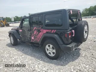 2019 Jeep Wrangler Unlimited Sport with VIN 1C4HJXDG1KW510325, listed as a Copart auction lot 61124375 with 73,358 mi miles and Salvage title. Bid and sale history available at DreamBid. Image 2.