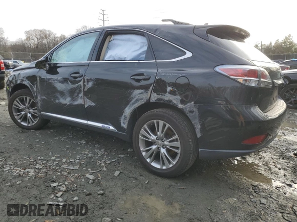 2013 Lexus RX 450h with VIN JTJBC1BA9D2450068, listed as a Copart auction lot 84311804 with 142,365 mi miles and Salvage Title. Bid and sale history available at DreamBid. Image 2.