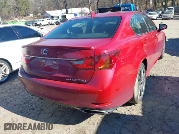 2015 Lexus GS 350 with VIN JTHCE1BL4FA009653, listed as a IAAI auction lot 41227701 with 65,521 mi miles and . Bid and sale history available at carsss.com. Image 16.