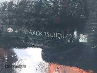 2025 Toyota Camry LE with VIN 4T1DAACK1SU008729, listed as a IAAI auction lot 41683369 with Not Provided miles and . Bid and sale history available at DreamBid. Image 9.