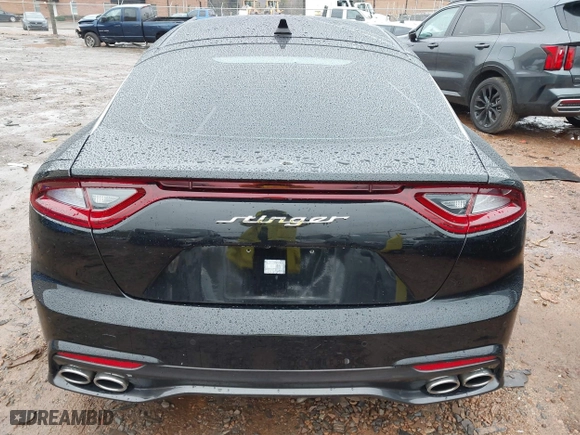 2019 Kia Stinger Premium with VIN KNAE25LAXK6059586, listed as a IAAI auction lot 40913071 with 48,511 mi miles. Bid and sale history available at carsss.com. Image 16.