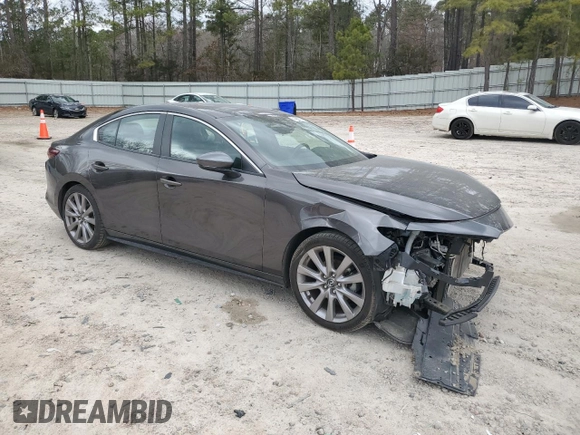2021 Mazda 3 Select with VIN 3MZBPABM9MM207643, listed as a Copart auction lot 44993225 with 34,443 mi miles and Salvage Title. Bid and sale history available at DreamBid. Image 4.