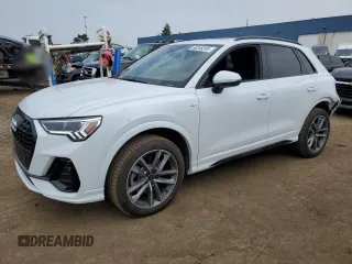 2024 Audi Q3 S line Premium with VIN WA1DECF3XR1189778, listed as a Copart auction lot 60248245 with 7,900 mi miles and Salvage title. Bid and sale history available at DreamBid. Image 1.