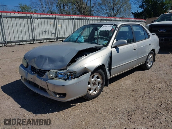 2002 Toyota Corolla CE with VIN 1NXBR12E92Z654340, listed as a IAAI auction lot 41805390 with 62,899 mi miles and . Bid and sale history available at DreamBid. Image 2.