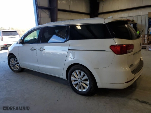 2015 Kia Sedona EX with VIN KNDMC5C17F6020987, listed as a Copart auction lot 49498105 with 142,865 mi miles and Clean Title. Bid and sale history available at carsss.com. Image 2.