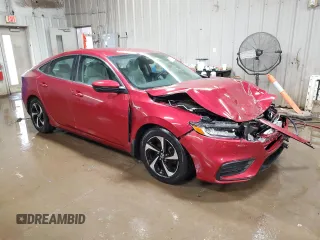 2022 Honda Insight EX with VIN 19XZE4F50NE007693, listed as a Copart auction lot 50253715 with 54,009 mi miles and Salvage Title. Bid and sale history available at carsss.com. Image 4.