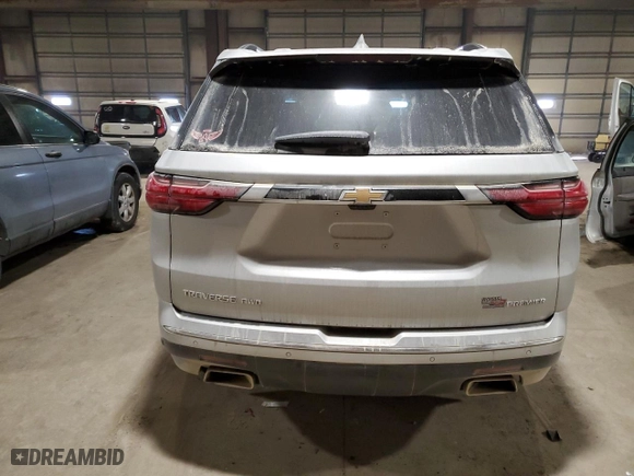 2022 Chevrolet Traverse Premier with VIN 1GNEVKKW7NJ157876, listed as a Copart auction lot 88683885 with 28,459 mi miles and Salvage Title. Bid and sale history available at carsss.com. Image 6.