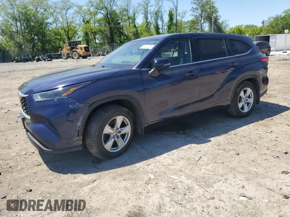 2021 Toyota Highlander L z VIN 5TDCZRBHXMS066424, wystawiony jako Copart lot #54493085 z przebiegiem 152 726 mil mil oraz Czysty tytuł • Clean title. Historia ofert i sprzedaży dostępna na DreamBid. Obrazek 1.