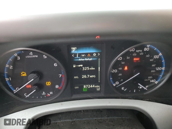 2017 Toyota RAV4 LE with VIN 2T3ZFREV4HW350558, listed as a Copart auction lot 83446744 with 87,244 mi miles and Salvage Title. Bid and sale history available at DreamBid. Image 9.