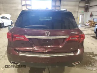 2016 Acura MDX w/Tech/Entertainment with VIN 5FRYD4H68GB007716, listed as a Copart auction lot 43968245 with 0 mi miles and Salvage Title. Bid and sale history available at carsss.com. Image 6.