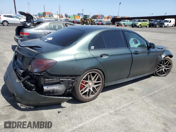 2019 Mercedes-Benz E 63 S AMG with VIN WDDZF8KB9KA505380, listed as a Copart auction lot 54086384 with Not Provided miles and Salvage Title. Bid and sale history available at DreamBid. Image 3.