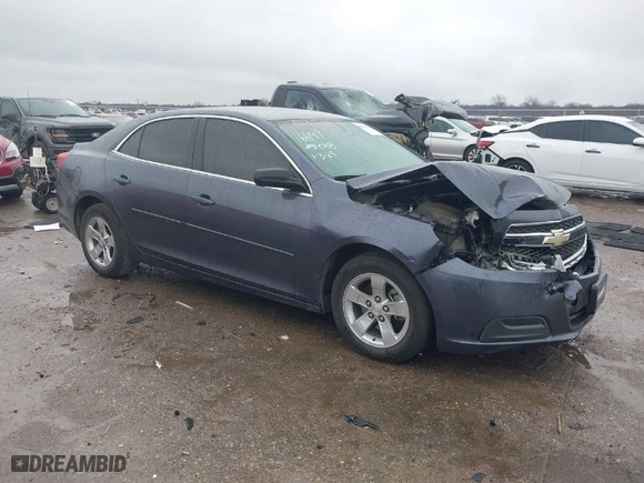 2013 Chevrolet Malibu LS with VIN 1G11B5SA1DF273977, listed as a IAAI auction lot 41544884 with 124,390 mi miles. Bid and sale history available at carsss.com. Image 1.
