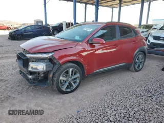 2021 Hyundai Kona Ultimate with VIN KM8K53A55MU652337, listed as a Copart auction lot 83466344 with 53,393 mi miles and Salvage Title. Bid and sale history available at carsss.com. Image 1.