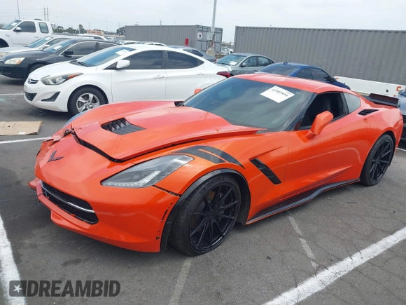 2019 Chevrolet Corvette 1LT with VIN 1G1YB2D74K5102125, listed as a IAAI auction lot 42585894 with 43,939 mi miles and . Bid and sale history available at DreamBid. Image 2.