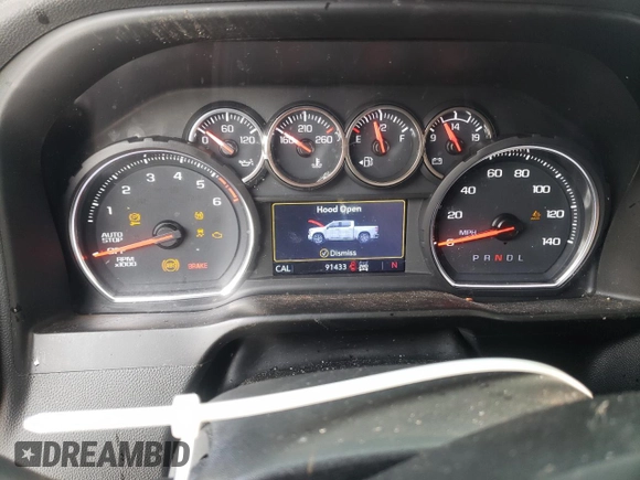 2021 Chevrolet Silverado 1500 RST with VIN 3GCUYEET6MG286206, listed as a Copart auction lot 87285864 with 91,433 mi miles and Salvage Title. Bid and sale history available at carsss.com. Image 9.