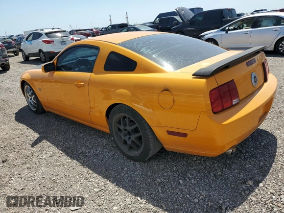 2007 Ford Mustang GT Deluxe with VIN 1ZVHT82HX75343081, listed as a Copart auction lot 52754385 with 122,369 mi miles and Salvage title. Bid and sale history available at DreamBid. Image 2.