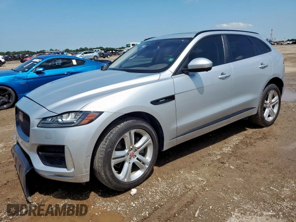 2017 Jaguar F-Pace 35t R-Sport with VIN SADCL2BV1HA080511, listed as a Copart auction lot 58435845 with 78,926 mi miles and Salvage title. Bid and sale history available at DreamBid. Image 1.