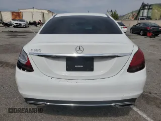 2021 Mercedes-Benz C 300 with VIN W1KWF8DB0MR620874, listed as a Copart auction lot 53074255 with 46,832 mi miles and Salvage title. Bid and sale history available at DreamBid. Image 6.