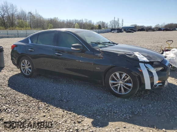 2017 Infiniti Q50 3.0t Premium with VIN JN1EV7AR0HM838033, listed as a Copart auction lot 49267315 with 75,032 mi miles and Salvage Title. Bid and sale history available at carsss.com. Image 4.