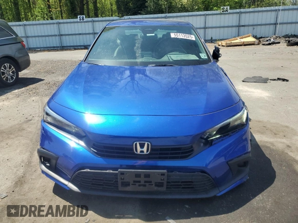 2023 Honda Civic Sport with VIN 2HGFE2F59PH528329, listed as a Copart auction lot 55113525 with 35,713 mi miles and Salvage title. Bid and sale history available at DreamBid. Image 5.