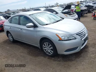 2015 Nissan Sentra SR with VIN 3N1AB7AP4FY290022, listed as a IAAI auction lot 42137106 with 106,189 mi miles and . Bid and sale history available at DreamBid. Image 1.