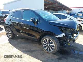 2019 Buick Encore Essence with VIN KL4CJGSM0KB705644, listed as a IAAI auction lot 41455513 with 19,720 mi miles. Bid and sale history available at carsss.com. Image 1.