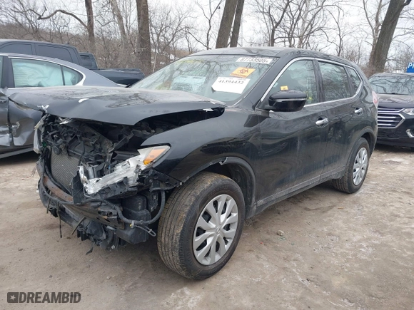 2015 Nissan Rogue S with VIN KNMAT2MV2FP543167, listed as a IAAI auction lot 41394432 with 129,000 mi miles. Bid and sale history available at carsss.com. Image 18.