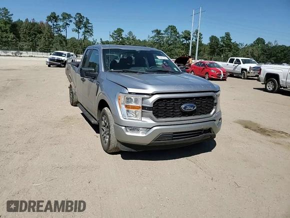 2021 Ford F-150 XL with VIN 1FTEX1C55MFB51837, listed as a Copart auction lot 72947504 with 109,901 mi miles and Salvage title. Bid and sale history available at DreamBid. Image 10.