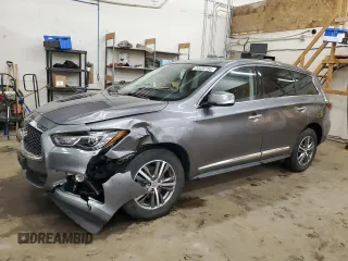 2019 Infiniti QX60 Pure z VIN 5N1DL0MM3KC566592, wystawiony jako Copart lot #54432785 z przebiegiem 112 444 mil mil oraz Szkoda całkowita • Salvage title. Historia ofert i sprzedaży dostępna na DreamBid. Obrazek 1.