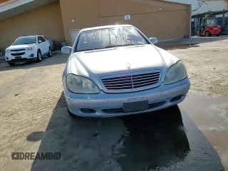 2002 Mercedes-Benz S-Class 4.3L with VIN WDBNG70J52A258559, listed as a Copart auction lot 80451294 with 283,626 mi miles and Salvage Title. Bid and sale history available at carsss.com. Image 11.