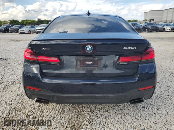 2023 BMW 5 Series 540i xDrive with VIN WBA73BJ00PWY18798, listed as a Copart auction lot 72574454 with 26,445 mi miles and Salvage Title. Bid and sale history available at carsss.com. Image 6.