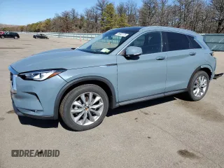 2022 Infiniti QX50 LUXE with VIN 3PCAJ5BB1NF120556, listed as a Copart auction lot 46682175 with 321 mi miles and Salvage Title. Bid and sale history available at carsss.com. Image 1.