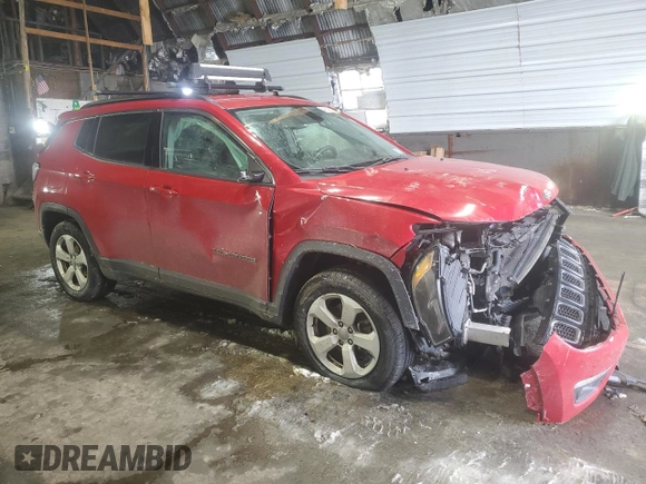 2018 Jeep Compass Latitude z VIN 3C4NJDBB9JT436892, wystawiony jako Copart lot #46238315 z przebiegiem 78 925 mil mil oraz Szkoda całkowita • Salvage title. Historia ofert i sprzedaży dostępna na DreamBid. Obrazek 4.
