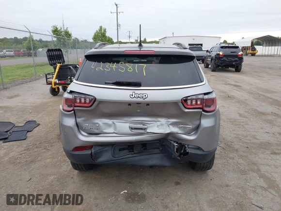 2018 Jeep Compass Altitude с VIN 3C4NJDBB0JT135993, выставлен на аукционе IAAI как лот 42345817 с пробегом 69 892 миль миль и . История ставок и продаж доступна на DreamBid. Изображение 16.