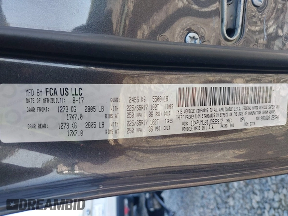 2018 Jeep Cherokee Latitude Plus с VIN 1C4PJMLB1JD532917, выставлен на аукционе IAAI как лот 41992641 с пробегом 143 786 миль миль и . История ставок и продаж доступна на DreamBid. Изображение 9.