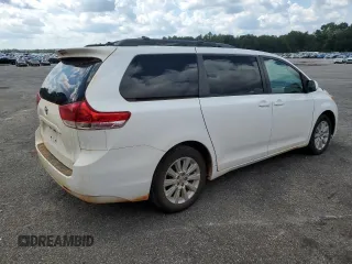 2012 Toyota Sienna LE with VIN 5TDJK3DC0CS043968, listed as a Copart auction lot 72185614 with 166,194 mi miles and Salvage Title. Bid and sale history available at carsss.com. Image 3.