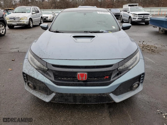 2019 Honda Civic Type R Touring with VIN SHHFK8G79KU202814, listed as a Copart auction lot 51578945 with 76,200 mi miles and Salvage Title. Bid and sale history available at carsss.com. Image 5.