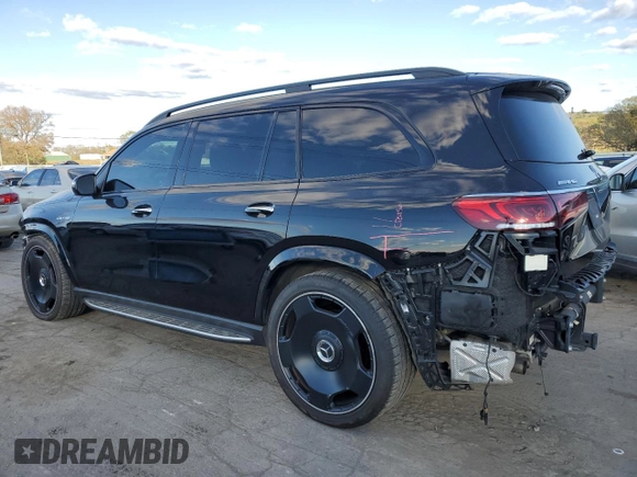 2022 Mercedes-Benz GLS 63 AMG with VIN 4JGFF8KE6NA826302, listed as a Copart auction lot 75299524 with 31,346 mi miles and Salvage Title. Bid and sale history available at DreamBid. Image 2.