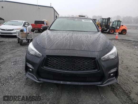 2020 Infiniti Q50 Red Sport 400 with VIN JN1FV7AR1LM660226, listed as a Copart auction lot 79698594 with 37,246 mi miles and Salvage Title. Bid and sale history available at carsss.com. Image 5.