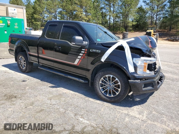 2018 Ford F-150 XL with VIN 1FTEX1C58JFC22654, listed as a Copart auction lot 47610705 with 118,361 mi miles and Salvage Title. Bid and sale history available at carsss.com. Image 4.