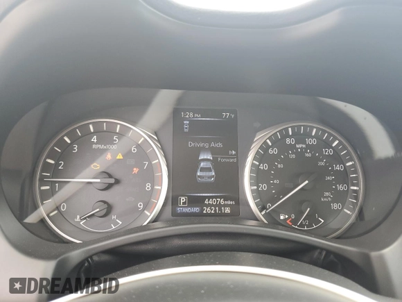 2019 Infiniti Q50 3.0t LUXE with VIN JN1EV7AP6KM519371, listed as a Copart auction lot 47088775 with 44,076 mi miles and Salvage Title. Bid and sale history available at carsss.com. Image 9.