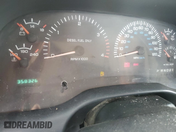 2000 Dodge 2500 with VIN 3B7KF2362YG132087, listed as a Copart auction lot 48668925 with 358,326 mi miles and Salvage title. Bid and sale history available at DreamBid. Image 9.