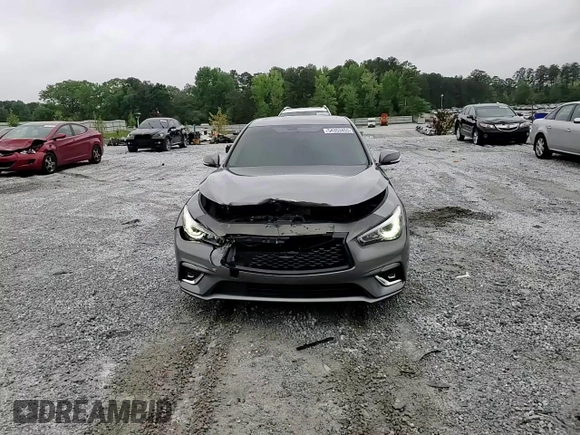 2019 Infiniti Q50 Luxe z VIN JN1EV7AR4KM559305, wystawiony jako Copart lot #54353455 z przebiegiem 85 131 mil mil oraz Nie do naprawy • Non repairable. Historia ofert i sprzedaży dostępna na DreamBid. Obrazek 13.