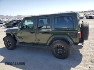 2021 Jeep Wrangler Unlimited Sahara Altitude с VIN 1C4HJXEN5MW865773, выставлен на аукционе Copart как лот 66431724 с пробегом 61 101 миль миль и Списание • Salvage title. История ставок и продаж доступна на DreamBid. Изображение 2.
