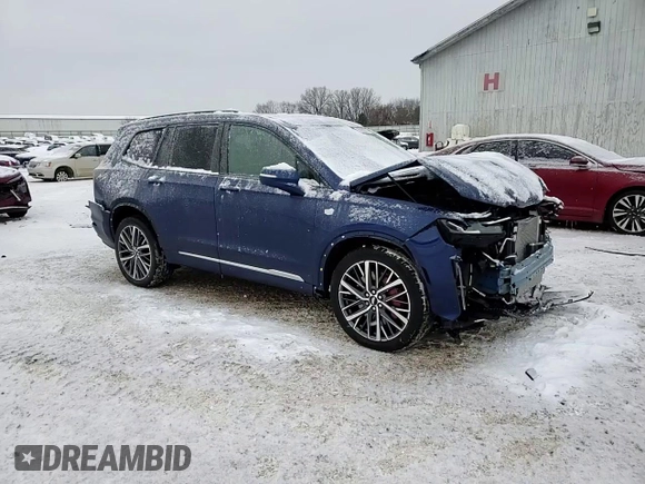 2024 Cadillac XT6 AWD Sport with VIN 1GYKPGRS4RZ734578, listed as a Copart auction lot 88603575 with 9,015 mi miles and Salvage Title. Bid and sale history available at carsss.com. Image 12.