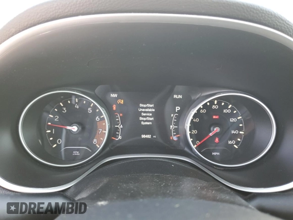 2018 Jeep Compass Latitude with VIN 3C4NJCBB9JT318383, listed as a Copart auction lot 53422815 with 98,482 mi miles and Salvage Title. Bid and sale history available at carsss.com. Image 9.