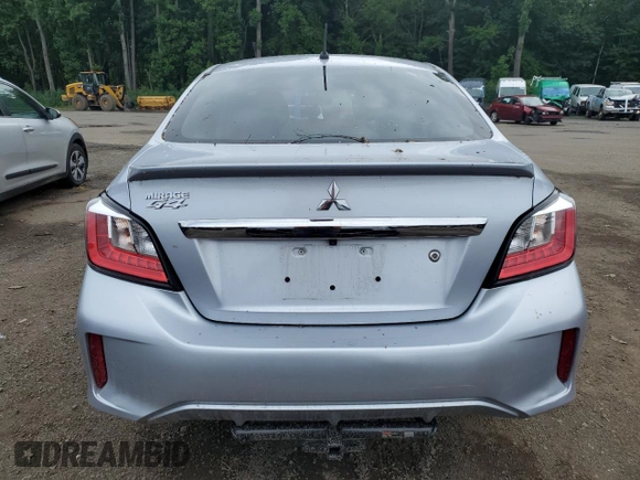 2021 Mitsubishi Mirage ES with VIN ML32FUFJ6MHF00658, listed as a Copart auction lot 61990415 with 58,412 mi miles and Salvage title. Bid and sale history available at DreamBid. Image 6.