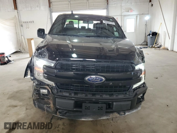 2018 Ford F-150 XL with VIN 1FTFW1EG1JFC18807, listed as a Copart auction lot 60664725 with 129,841 mi miles and Salvage title. Bid and sale history available at DreamBid. Image 5.