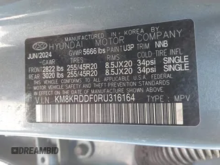 2024 Hyundai Ioniq 5 Limited z VIN KM8KRDDF0RU316164, wystawiony jako IAAI lot #41749388 z przebiegiem 14 907 mil mil oraz . Historia ofert i sprzedaży dostępna na DreamBid. Obrazek 9.