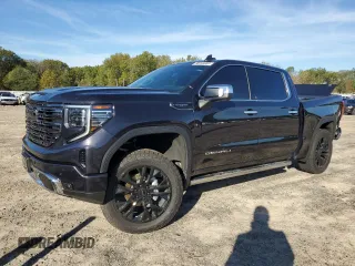 2023 GMC Sierra 1500 Denali Ultimate with VIN 1GTUUHEL0PZ263358, listed as a Copart auction lot 80246964 with 25,823 mi miles and Salvage Title. Bid and sale history available at carsss.com. Image 1.